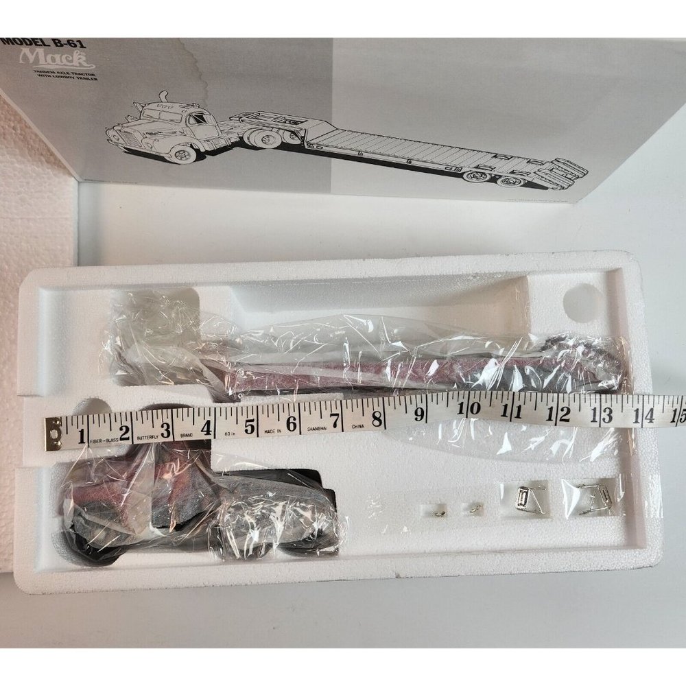 NIB First Gear Horsfield 1960 Mack B-61 Tractor & Trailer Lowboy 1/34 19-2170 - Picture 7 of 7